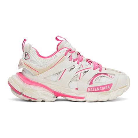 balenciaga white and pink sneakers.